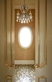 Check spelling or type a new query. Powder Room With Leopard Mosaic Tile Floor Contemporary Bathroom