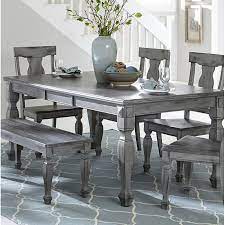 Kara Butterfly Leaf Rubberwood Solid Wood Dining Table In 2021 Wood Dining Table Grey Dining Room Grey Kitchen Table