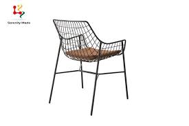 Metal wire chair with arms black. China Modern Furniture Gold Metal Wire Dining Chair For Outdoor Banquet China Metal Dining Chair Wire Chair