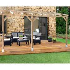 Pergola Adossee Bois Traite Toiture Polycarbonate 3x3 7 M Pergola Pergola Carport Modern Pergola