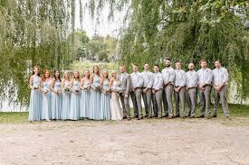 Bridal Party Light Blue Bridesmaids Dresses Dusty Rose Grey Suit Light Blue Bridesmaid Dresses Light Blue Bridesmaid Light Blue Wedding
