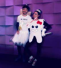 Diy Tooth Fairy Tooth Couple Costume Idea Tooth Fairy Costumes Couples Costumes Tooth Fairy Halloween