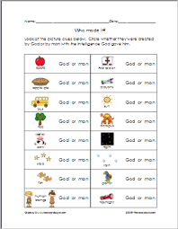 Who Made This God Or Man With The Intelligence God Gave Creation Bible Lessons Catholic Education Math For Kids