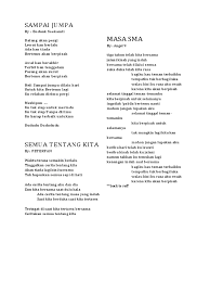 Kini dirinya bersama dengan seorang temannya telah melakukan seuatu perhitungan terhadap fonny. Lirik Masa Sma Mudah