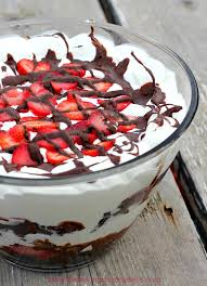 Hershey\'s easter candy brownie trifle. Chocolate Covered Strawberry Brownie Trifle Delight The Baking Chocolatess