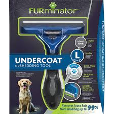 Furminator undercoat deshedding tool for large long hair dog removes loose hair from shedding up to 99%. Furminator Undercoat Deshedding Tool For Large Long Hair Dogs 23 41kg Sales 4 Tails