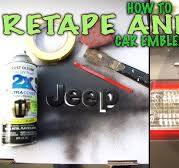 How To Remove, Re-tape, Paint And Install Car Emblems.
