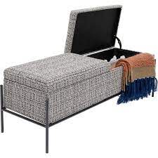 Les banc coffre banc rangement est un meuble permettant de s' asseoir voire de s' allonger et d' y stocker du textile, de l' alcool et autres objets dans sa partie basse com… Banc Coffre Contemporain Noir Et Blanc Iceland Kare Design