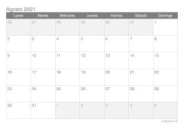 With the help of the blank calendar template, you can arrange all your daily tasks. Calendario Agosto 2021 Para Imprimir Icalendario Net