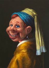 Howdy with a Pearl Earring Painting by James W Johnson