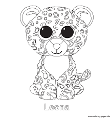 Print Leona Beanie Boo Coloring Pages Penguin Coloring Pages Unicorn Coloring Pages Beanie Boo Party