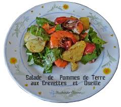 Salade De Pommes De Terre Et Crevettes Aux Epices Salade Pomme De Terre Salade Pomme Salade