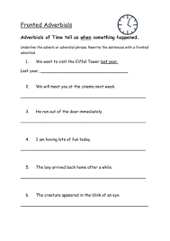 Now they realized the full implications of the new system. Fronted Adverbials Ks2 Teaching Resources