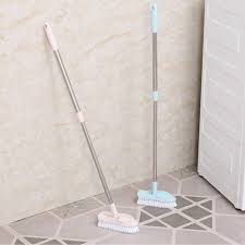 Matcc scrub brsuh with long handle 56.7 bathtub shower tub and tile scrubber for cleaning rounded brush head for deep cleaning model mbs002. Dodoing Floor Scrub Brush Adjustable Long Handle Scrubber Cleaning Tile Bathroom Bathtub Black Beige Walmart Com Walmart Com