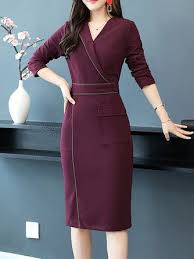 Work Dresses Shop Affordable Designer Work Dresses For Women Online Stylewe Work Dresses For Women Long Sleeve Sheath Dress Designer Work Dresses