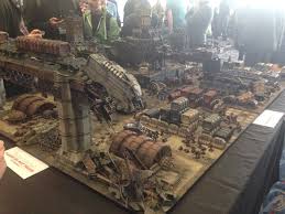 Warllama 40k Now That Is Some Amazing Looking Table Not Sure It Plays That Great Though Wargaming Terrain Warhammer Terrain 40k Terrain