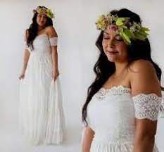Off The Shoulder Plus Size Beach Boho Wedding Dress Beach Boho Dress Shoulder Size Wed Simple Wedding Dress Beach Plus Wedding Dresses Wedding Dresses