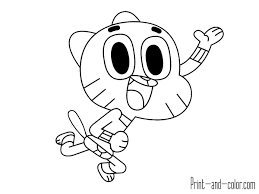 Here are some free printable gumball coloring pages. World Of Gumball Coloring Pages Stringart