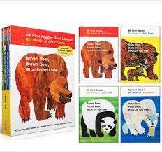 Comprar Livros E Revistas 4pcs English Learn Books For Children My First Reader Mini Library Brown Bear Panda Baby Polar Bear What Do You See Eric Carle