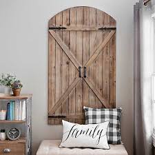 This item cannot be shipped to apo/fpo addresses. Natural Wood Barn Door Wall Plaque Kirklands