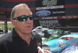 Stott gassing up the 'Executioner'