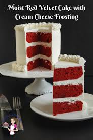 This Red Velvet Cake Has A Classic Sponge Texture That S Light And Airy Moist Cake With A Velvet Cake Recipes Red Velvet Cake Recipe Homemade Fondant Recipes