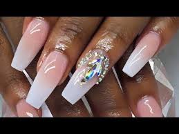 Black And Light Pink Ombre Nails Watch Me Work Acrylic Nails Baby Boomer French Fade Ombre Nails Miah Nails Blog In 2020 Ombre Nails Ombre Acrylic Nails Ombre Nails Tutorial