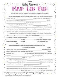 Baby Shower Mad Lib An Adventure In Birthing Baby Shower Mad Libs Baby Shower Funny Funny Baby Shower Games