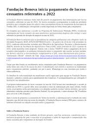 Fundação Renova inicia pagamento de lucros cessantes referentes a 2022