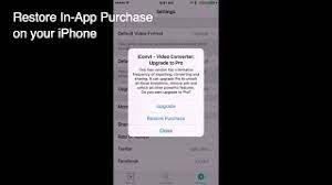How To Restore An In-App Purchase On Your Iphone - Youtube