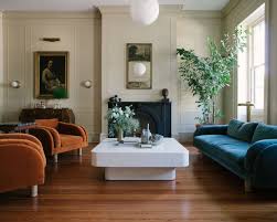 Rather than heavy fabrics with a lot of embellishments, stick with soft, elegant fabrics (such as silk) and keep the embellishments to a minimum. Modern Victorian Style Wall Treatments And Art Get The Look Emily Henderson Family Room Design Coastal Living Rooms Parlor Room