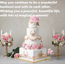 Wedding cake wordings/ wedding cake messages for wedding cake,wedding cake quotes, special wedding cake wordings, wedding cake sayings, what to write on a wedding cake. Marriage Anniversary Beautiful Cake Wishes Sayings Best Wishes