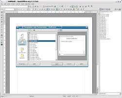 screenshots: openoffice.org 1.1 writer