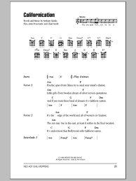 Red Hot Chili Peppers If You Have To Ask Guitar Tab Californication Red Hot Chili Peppers 1 Best Sheet Music Deluxe