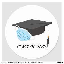 Class Of 2020 Graduation With Face Mask Classic Round Sticker Zazzle Com In 2021 Graduation Images Graduation Wallpaper Class Of 2020 Graduation