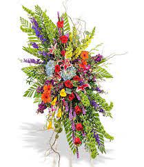 Celebration Of Life Standing Spray Standing Funeral Pc On A 6 Stand In La Mirada Ca La Mirada Flowers 4 Less