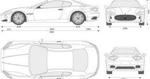 Vector Drawing - Maserati Gran Turismo Maserati Car Drawings Maserati Granturismo