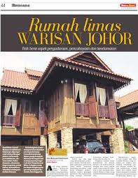 Nilai seni binanya sangat cantik dengan corak ukiran kerawang. Rumah Limas Warisan Johor Klik