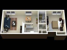 A narrow nightstand, like this charming ikea design, is a great option to help reduce clutter. One Bedroom Apartment Plans And Designs Small Fanpageanalytics Home Design From Studio Apartment Design Make It Nice And Comfortable Pictures