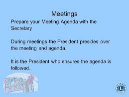 Club President Role, Duties, And Responsibilities. - Ppt Download