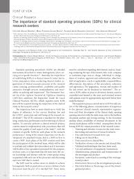 20080707 expiration the purpose of this guidance is to provide isos with a guide for developing information system contingency plans and defining the process necessary to. Pdf The Importance Of Standard Operating Procedures Sops For Clinical Research Centers