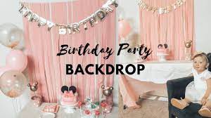 How To Make A Birthday Party Backdrop Easy Inexpensive First Birthday Backdrop 2018 Backdrops For Parties Birthday Backdrop Diy Unicorn Birthday Party