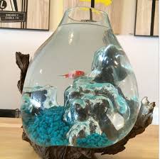 14 tall 10 wide hand mouth molten glass bowl drift base wood nautical fish aquarium terrarium. Glass Fishbowl Fish Bowl Melted Over Driftwood Wood Handblown Quirky Terrarium Glass Fish Bowl Fish Bowl Beautiful Fish Tanks