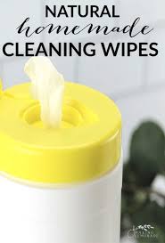 easy homemade natural cleaning wipes