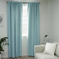 Vilborg 2 Gardinenschals Abdunk Weiss Turkis 145x300 Cm Ikea Deutschland Turquoise Living Room Decor Turquoise Room Living Room Turquoise