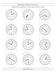 Reading Time On 24 Hour Analog Clocks In 5 Minute Intervals A Time Worksheet Matematik Okuma Saatler