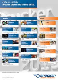 Senarai cuti hujung minggu yang panjang pada tahun 2021 (long weekends). Sport Eventprogramm 2019 Spedition Brucker Logistik Die Bewegt