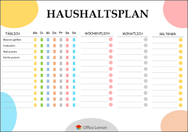 Die besten bücher bei amazon.de. Familienhaushaltsplan Vorlage