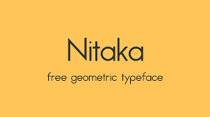 Nitaka Free Font — FONTSrepo