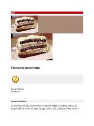 Posna čokoladna torta za vaše praznike je ukusna poslastica. Cokoladna Posna Torta